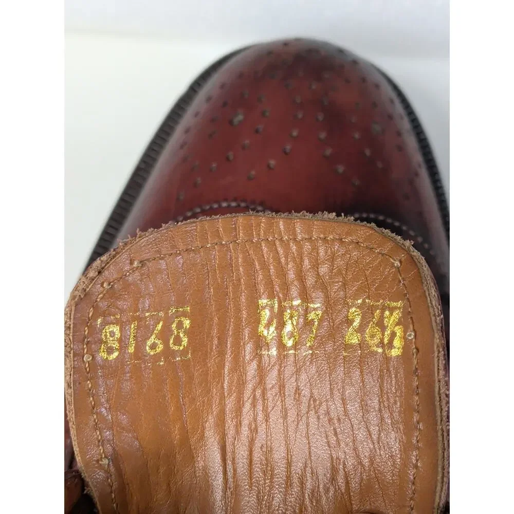 Eclectic Grandpa handmade leather derby oxford Size 26.5 /8.5
